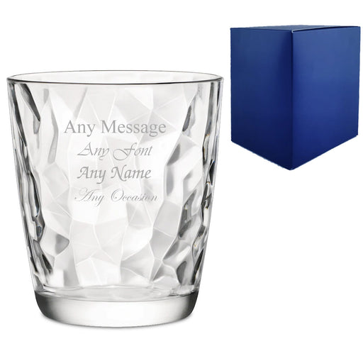 Engraved 300ml Diamond Whisky Glass With Gift Box Image 1