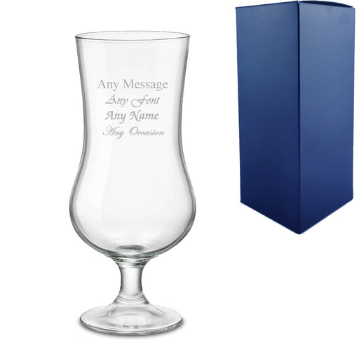 Engraved 16oz Large Stemmed Tulip Glass With Gift Box Image 1