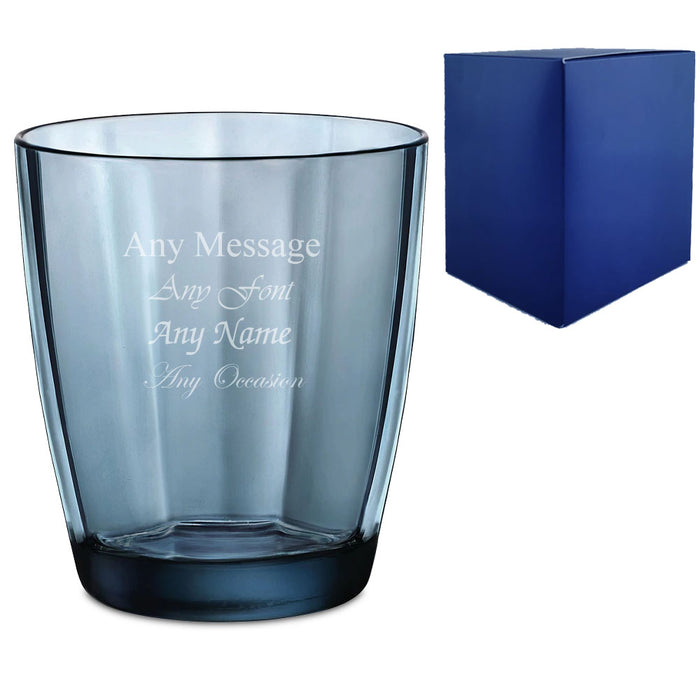 Engraved 300ml Blue Pulsar Whisky Glass With Gift Box Image 2