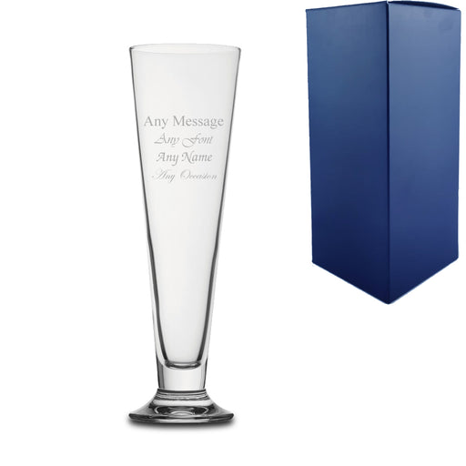 Engraved 300ml Palladio Beer Glass With Gift Box Image 1
