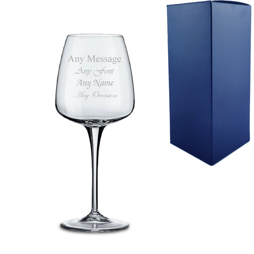 Engraved 350ml Aurum White Wine Glass With Gift Box Image 1