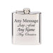 Engraved Stainless Steel 6oz Hip Flask Image 2