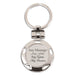 Engraved Round Crown Keyring Image 1