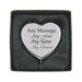 Engraved Silver Heart Shaped Compact Mirror Image 1