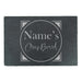 Engraved Rectangular Slate Cheeseboard with Name's Cheeseboard with Circle Design Image 1