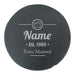 Engraved Round Slate Cheeseboard with Extra Matured Design Image 1