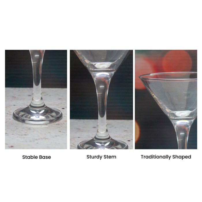 Engraved Petite Martini Glass Image 4
