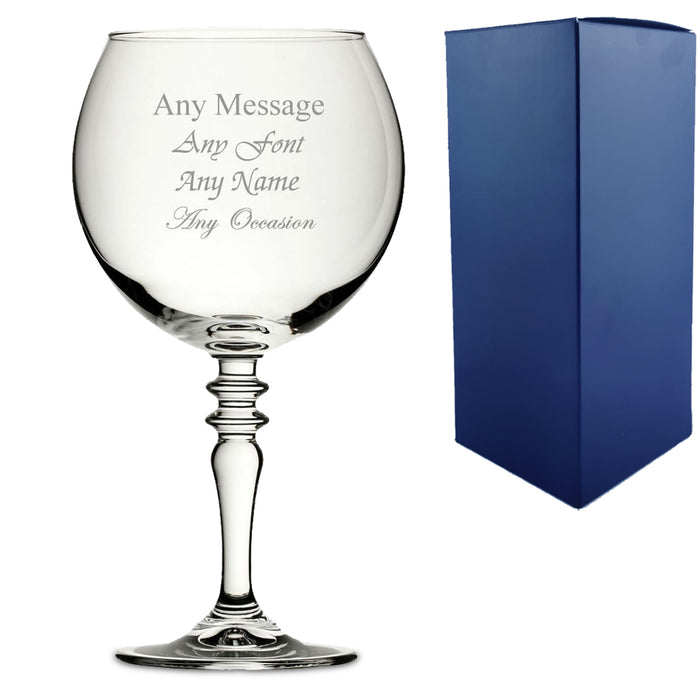 Engraved 22oz Symphony Cocktail Gin Balloon Glass Image 2