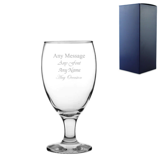 Engraved 590ml Classic Snifter Beer Glass with Gift Box Image 1