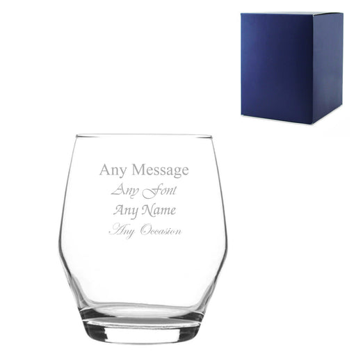 Engraved 370ml Ella Whisky Glass with Gift Box Image 1