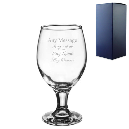 Engraved 400ml Beer and Ale Craft Glass with Gift Box Image 1