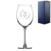 Engraved  Enoteca Wine Glass Happy 20,30,40,50...Birthday Wreath, Gift Boxed Image 1