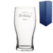 Engraved Happy Birthday Pint Glass, Gift Boxed Image 2