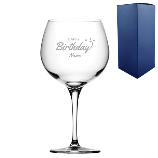 Engraved Happy Birthday Gin Balloon, Gift Boxed Image 1