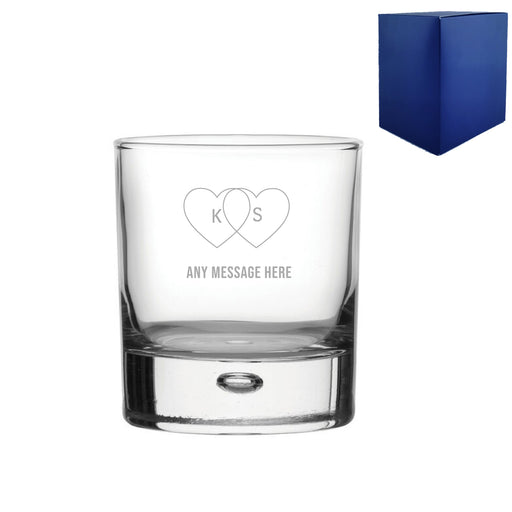 Engraved Valentines Day Bubble Whisky, Gift Boxed Image 2