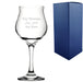 Engraved Wavy Red Wine Glass 12oz/354ml, Any Message Image 1