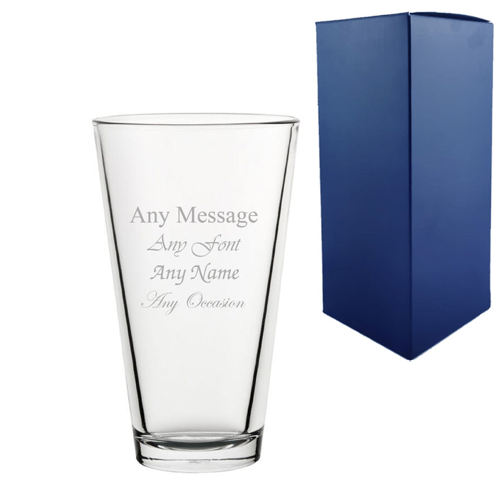 Engraved City Long Drink Glass 12oz/354ml, Any Message Image 2