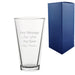 Engraved City Long Drink Glass 12oz/354ml, Any Message Image 1