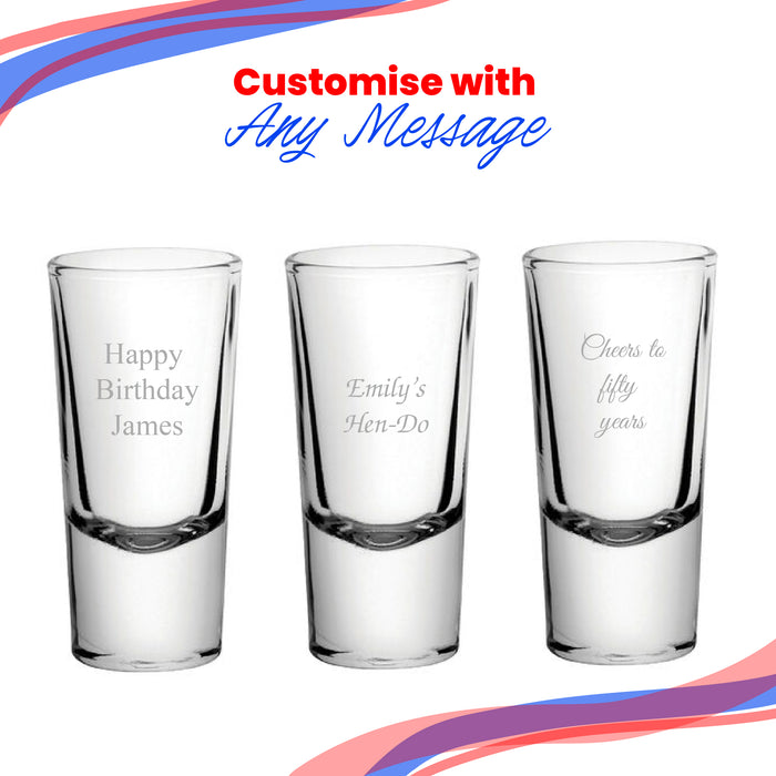 Engraved Shooter Shot Glass, 10oz/25ml, Any Message Image 3