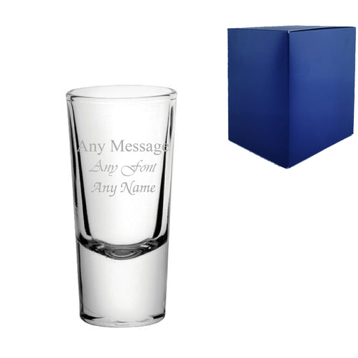 Engraved Shooter Shot Glass, 10oz/25ml, Any Message Image 2