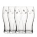 Engraved American Football Pattern Pint Glass Set of 4, 20oz Tulip Glasses Image 2
