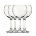 Engraved Cat Pattern Gin Balloon Glass Set of 4