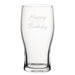 Happy 20th Birthday Modern Design - Engraved Novelty Tulip Pint Glass Image 1