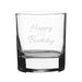 Happy Birthday Mum Modern Design - Engraved Novelty Whisky Tumbler Image 1