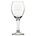 Professional Wine Taster - Engraved Novelty Wine Glass Image 2