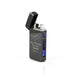 Engraved Electric Arc Lighter, Black, Overlapping Hearts Image 3