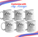 Mr and Mr Mug Set, Elegant Font Design, Ceramic 11oz/312ml Mugs Image 4
