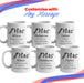 Mrs and Mrs Mug Set, Elegant Font Design, Ceramic 11oz/312ml Mugs Image 4
