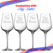 Engraved The Boss and The Real Boss Wine Sublym Glasses Set Image 5