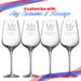 Engraved Mr and Mr Sublym Wine Glasses, 15.8oz/450ml, Classic Font Image 5