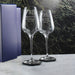 Engraved Mr and Mrs Wedding Large Crystal Wine Glasses, 15.8oz/450ml, Elegant Font