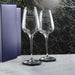 Engraved Mrs and Mrs Sublym Wine Glasses, 15.8oz/450ml, Elegant Font Image 3