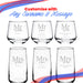 Engraved Mr and Mrs Whisky and Cocktail Set, Classic Font Image 5
