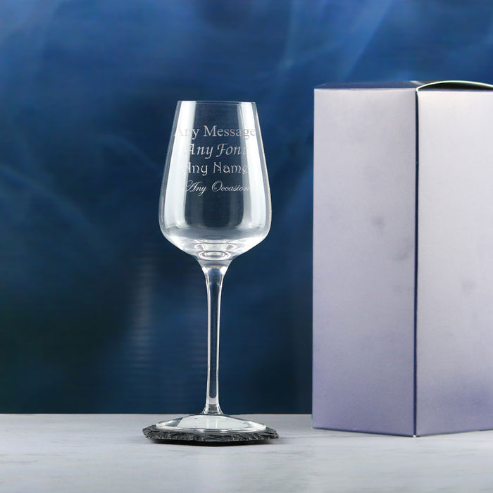 Engraved Crystal Wine Glass, Sublym Small 250ml Glass, Gift Boxed Image 3