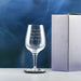 Engraved Crystal Wine Glass, Short Sublym 350ml Glass, Gift Boxed Image 3