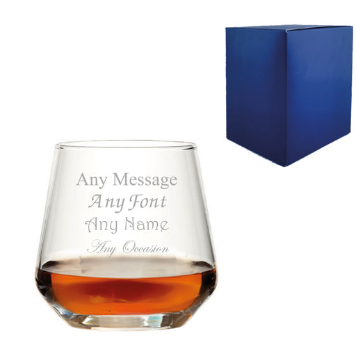 Engraved Whisky Glass, Allegra 340ml Tumbler, Gift Boxed Image 2