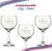 Engraved 18th Birthday Cubata Gin Glass, Years Young Delicate Font Image 5