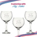 Engraved 40th Birthday Cubata Gin Glass, Years Young Delicate Font Image 5