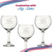 Engraved 50th Birthday Cubata Gin Glass, Years Young Delicate Font Image 5