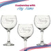 Engraved 90th Birthday Cubata Gin Glass, Years Young Curly Font Image 5