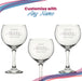 Engraved 60th Birthday Cubata Gin Glass, Years Young Sweeping Font Image 5