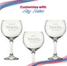 Engraved 90th Birthday Cubata Gin Glass, Years Young Sweeping Font Image 5