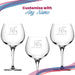 Engraved 50th Birthday Primeur Gin Glass Years Young Delicate Font Image 5