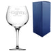 Engraved 80th Birthday Primeur Gin Glass Years Young Sweeping Font Image 2