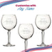 Engraved 60th Birthday Hudson Gin Glass, Years Young Sweeping Font Image 5