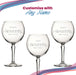Engraved 70th Birthday Hudson Gin Glass, Years Young Sweeping Font Image 5